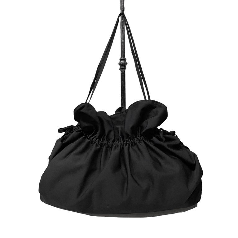 Y's 19AW Wool gabardine shoulder bag