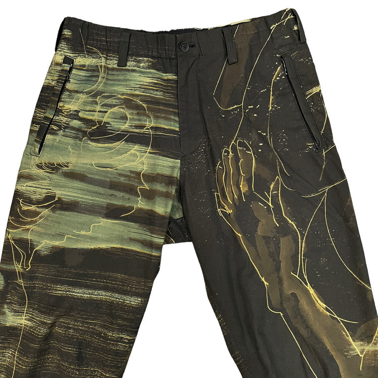 Yohji Yamamoto Pour Homme 20SS Dessin printed pants