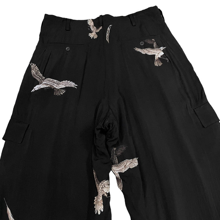 Yohji Yamamoto Pour Homme SEIBU SHIBUYA POP-UP STORE LIMITED EDITION 23SS Rayon printed crow pants