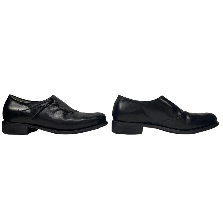 Yohji Yamamoto Pour Homme × CHEREVICHKIOTVICHKI 23SS WAXED CALF PATCHWORK SHOES ワックスカーフレザーパッチワークダービーシューズ