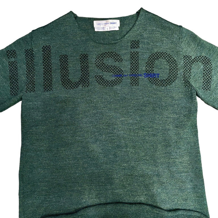 COMME des GARCONS SHIRT illusion printed sweater