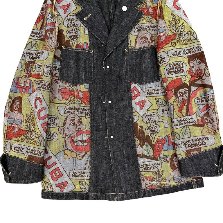 COMME des GARCONS HOMME AD2002 Cuba printed jacket