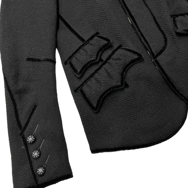 NUMBER NINE 09AW Embroidered piping jacket