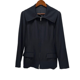 Yohji Yamamoto Femme 00AW Wool gabardine zip-up jacket