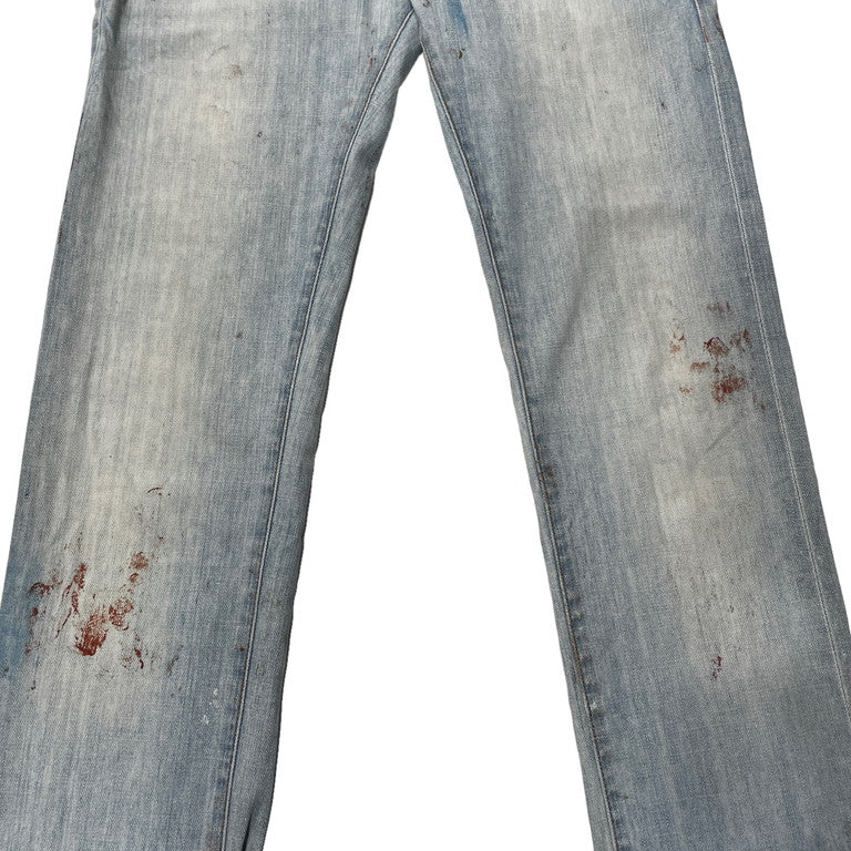 Dior Homme by KRIS VAN ASSCHE 10SS Painted jeans