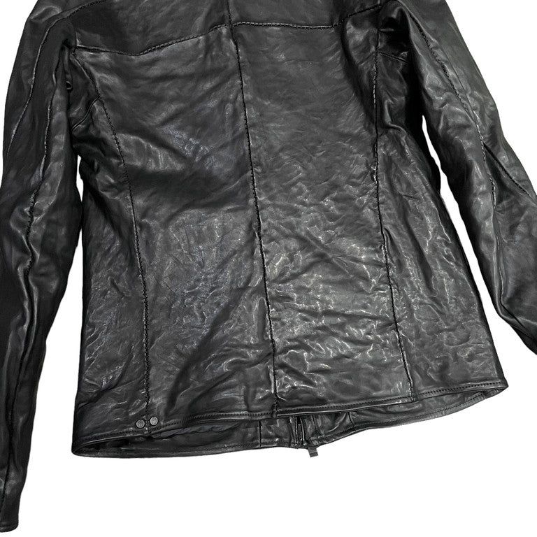 incarnation 22AW HORSE LEATHER HIGH NECK ZIP BLOUSON