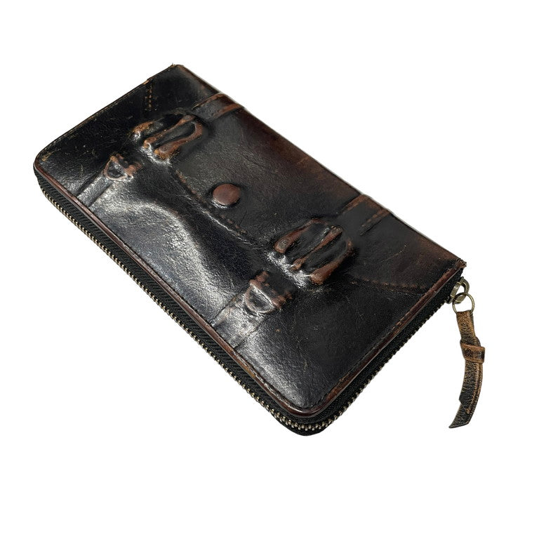 MIHARA YASUHIRO Broiled leather wallet