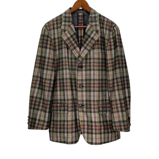 COMME des GARCONS HOMME AD2002 Plaid printed jacket