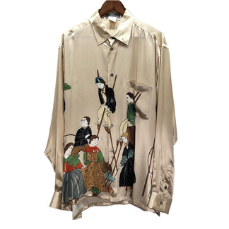 Yohji Yamamoto Pour Homme 95AW Rokumeikan printed shirt