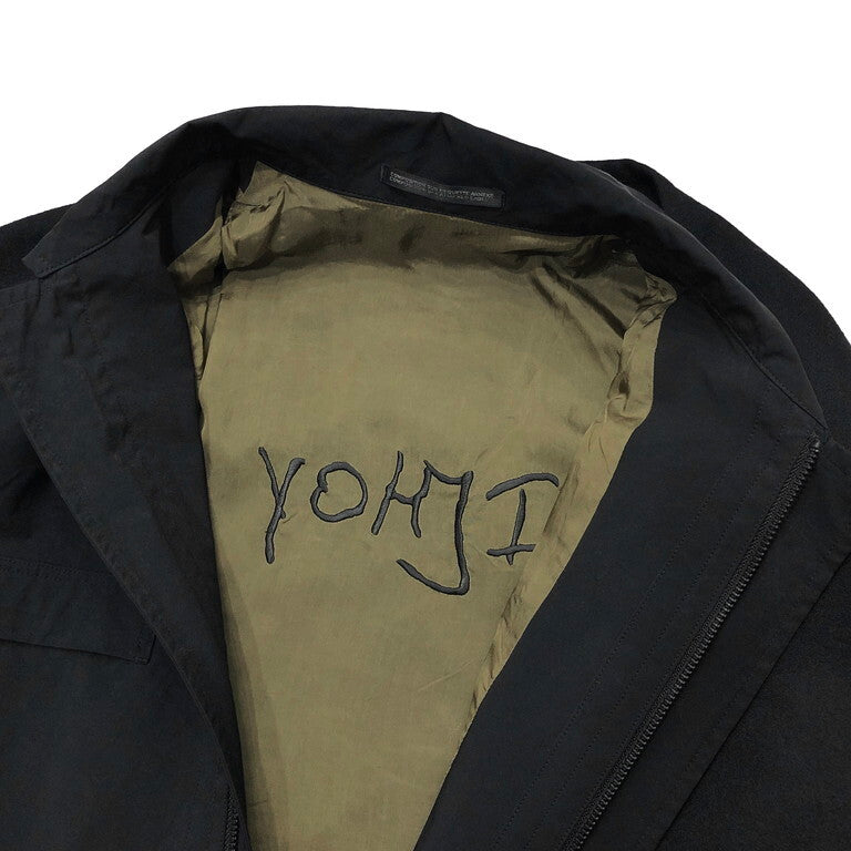 Yohji Yamamoto Pour Homme 17AW Docking stole zipped coat