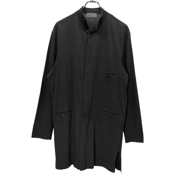 Yohji Yamamoto Pour Homme 21AW Cotton stand collar long jacket