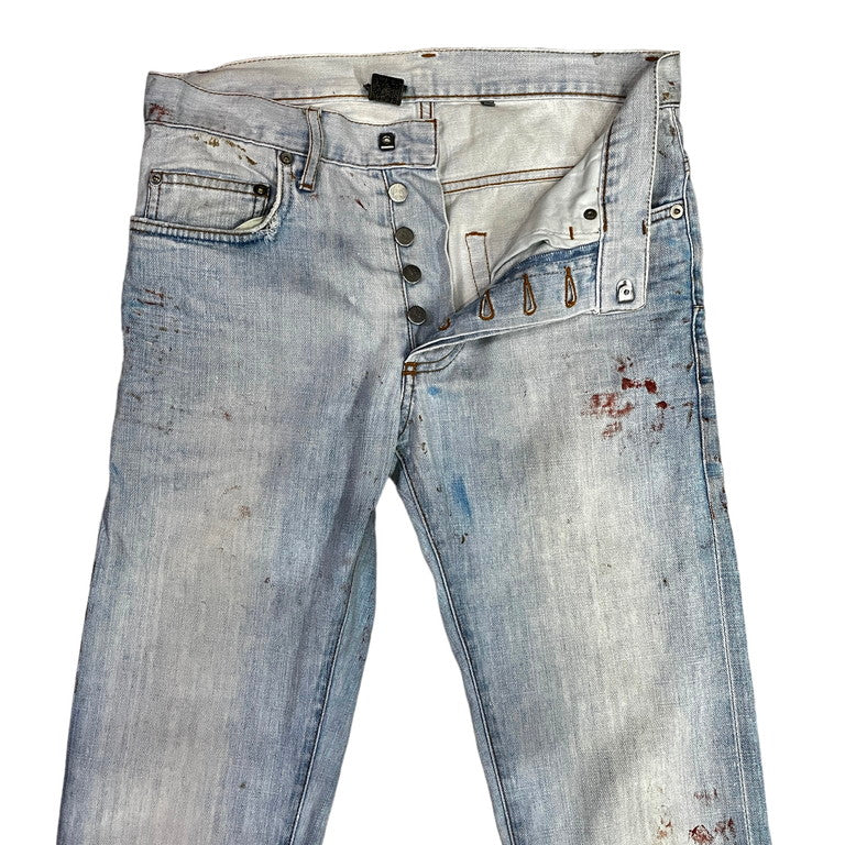 Dior Homme by KRIS VAN ASSCHE 10SS Painted jeans