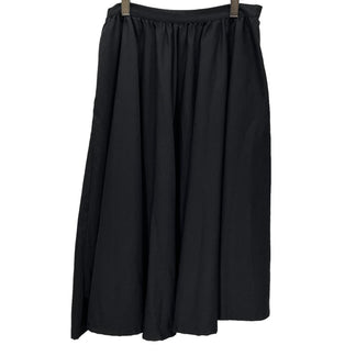 Y's 12SS Wool gabardine gathered skirt