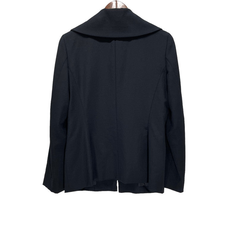 Yohji Yamamoto Femme 00AW Wool gabardine zip-up jacket