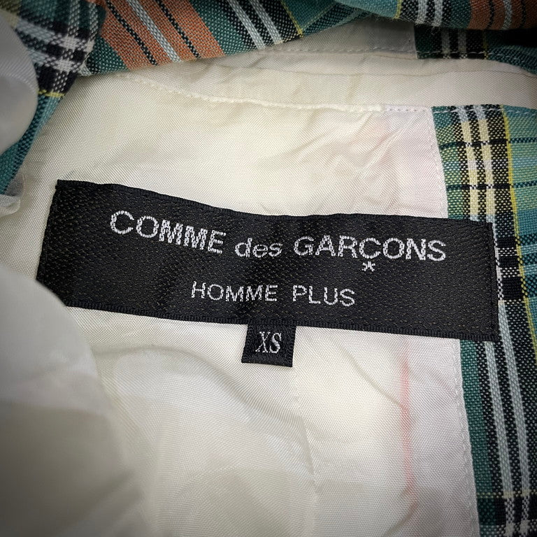 COMME des GARCONS HOMME PLUS 14SS Arm cover plaid jacket