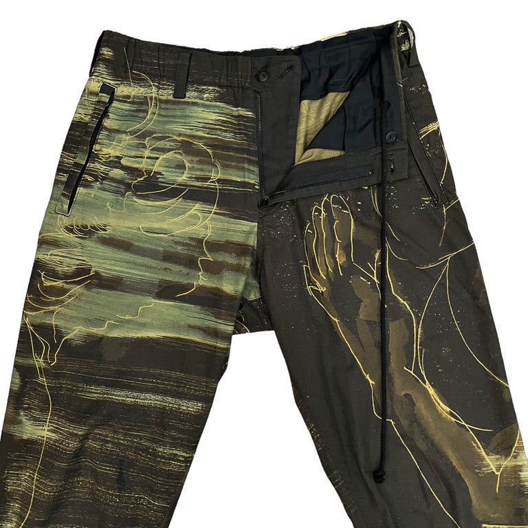 Yohji Yamamoto Pour Homme 20SS Dessin printed pants