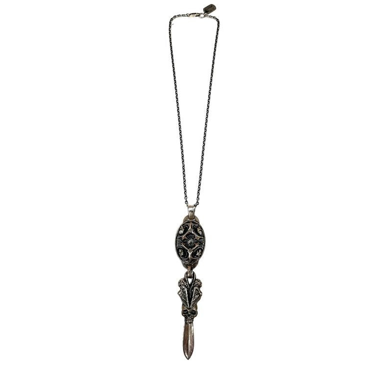 GOTHIC Yohji Yamamoto OVAL SKULL DAGGER PENDANT オーバルスカルダガーネックレス 受注生産限定品 定価約25万円