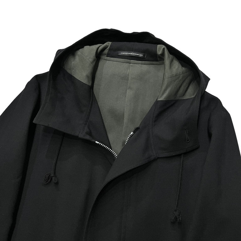 Y's for men Hooded flyfront coat