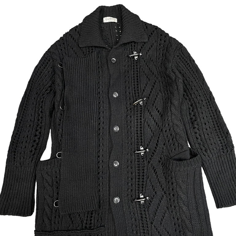 Yohji Yamamoto Pour Homme 19AW Hook knitted coat