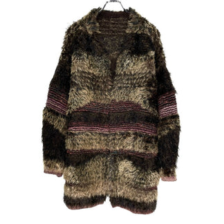 Mame Kurogouchi 22AW Mountainscape Gradation Knitted Coat MM22FW-KN001