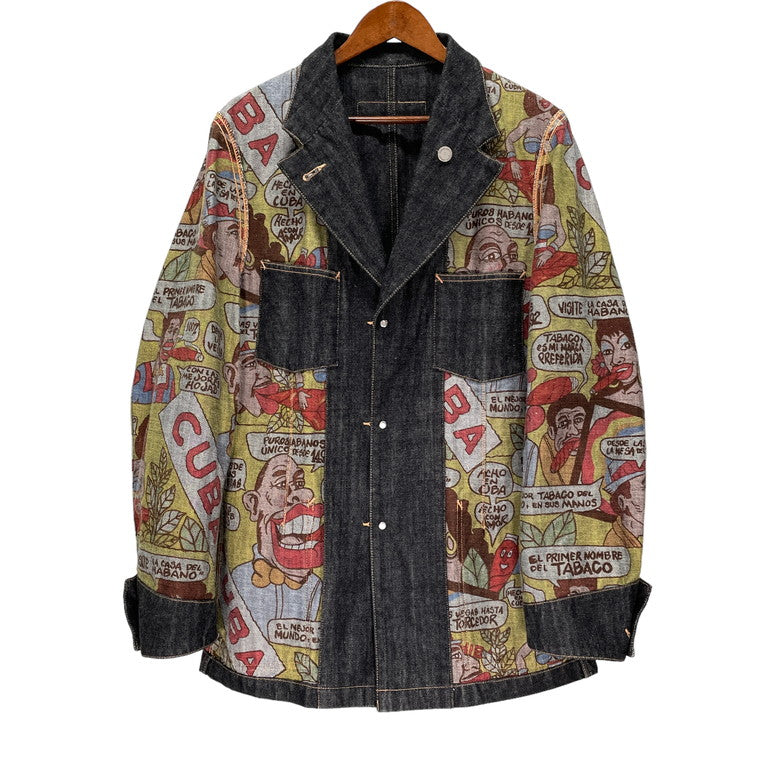 COMME des GARCONS HOMME AD2002 Cuba printed jacket