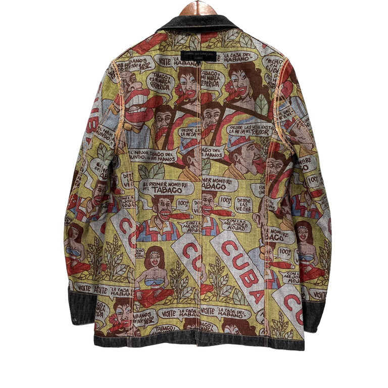 COMME des GARCONS HOMME AD2002 Cuba printed jacket