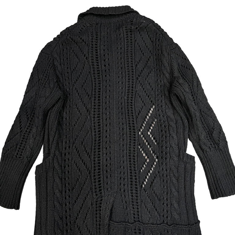 Yohji Yamamoto Pour Homme 19AW Hook knitted coat