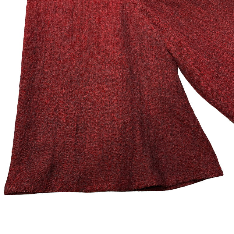 Yohji Yamamoto +NOIR 19AW Red herringbone skirt pants