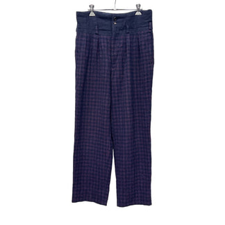 COMME des GARCONS HOMME PLUS 88AW Plaid high-waist trousers