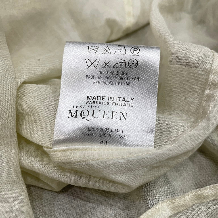 Alexander McQueen 05SS Cotton gauze shirt