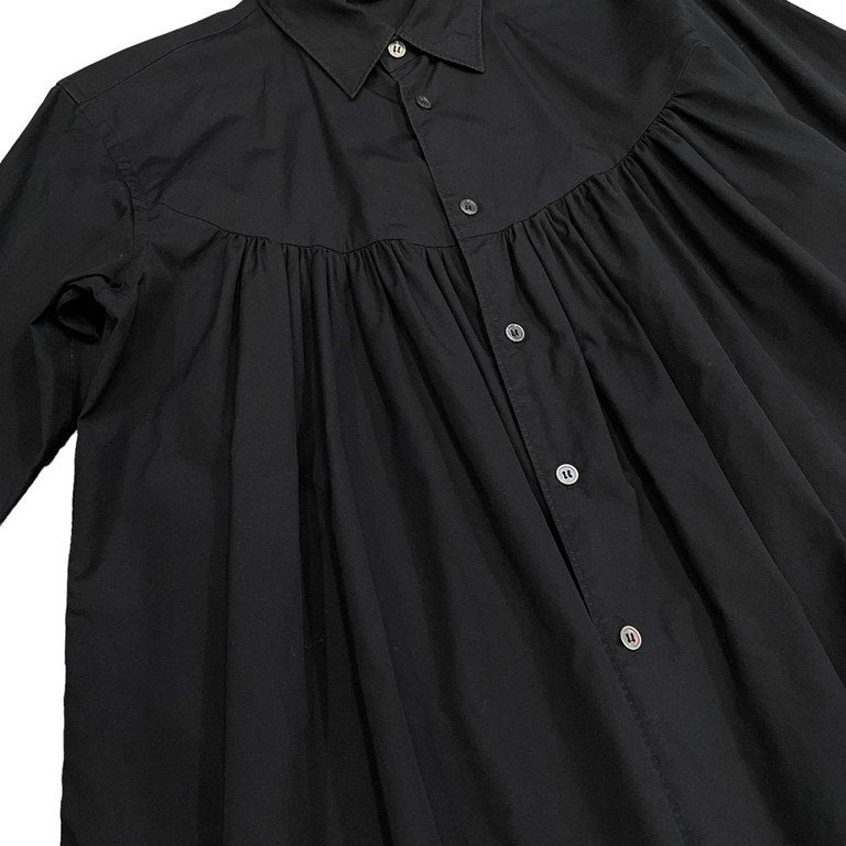 COMME des GARCONS HOMME PLUS 20SS コットンブロードフロントギャザーシャツ