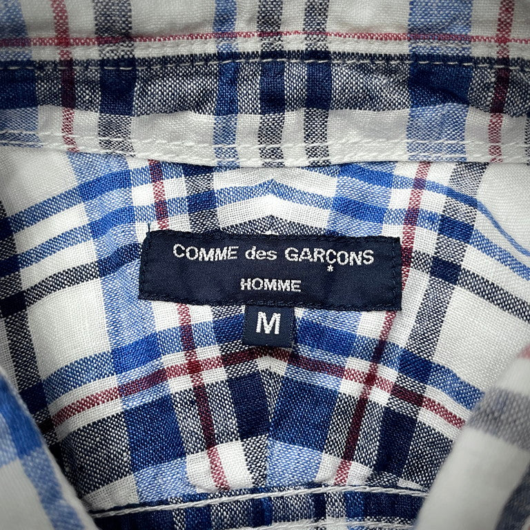COMME des GARCONS HOMME 13SS Bleached plaid shirt