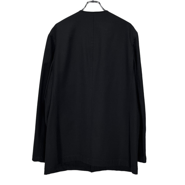 Y's for men Wool gabardine collarless jacket