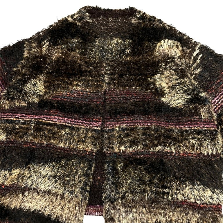 Mame Kurogouchi 22AW Mountainscape Gradation Knitted Coat MM22FW-KN001