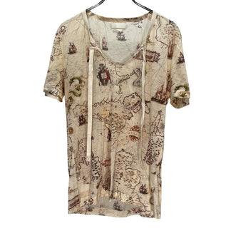 Alexander McQueen 05SS Printed gauze top