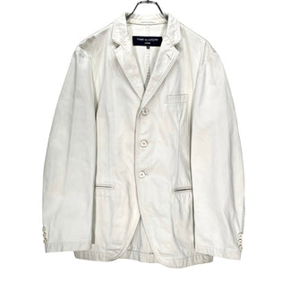 COMME des GARCONS HOMME AD2006 White cotton jacket