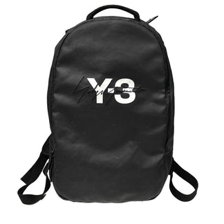 Y-3 LOGO BACKPACK ターポリンウォータープルーフジップロゴプリント刺繍バックパック