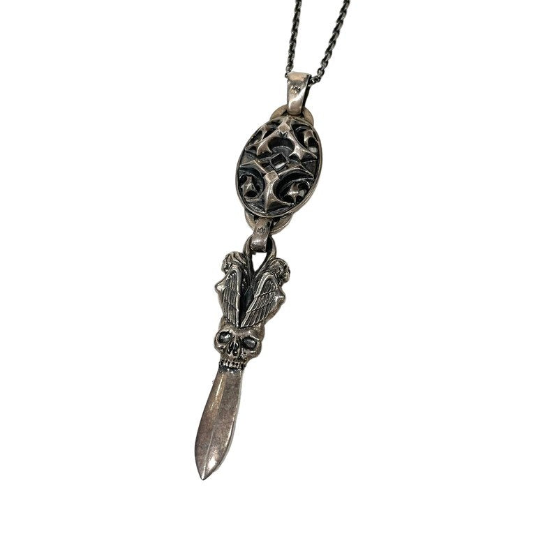 GOTHIC Yohji Yamamoto OVAL SKULL DAGGER PENDANT オーバルスカルダガーネックレス 受注生産限定品 定価約25万円