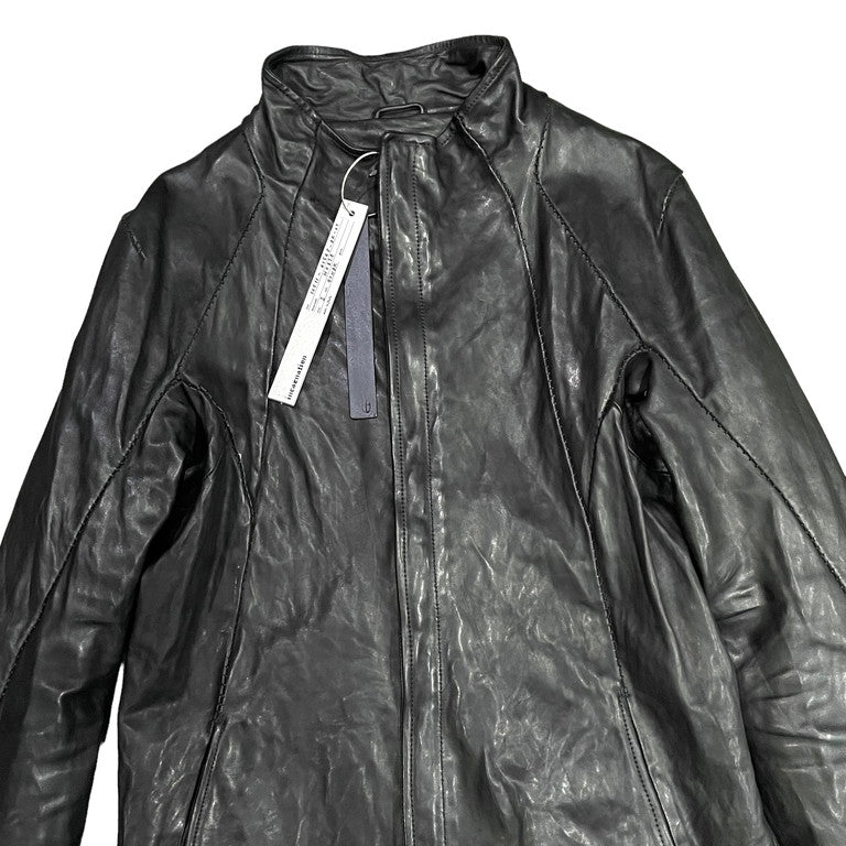 incarnation 22AW HORSE LEATHER HIGH NECK ZIP BLOUSON