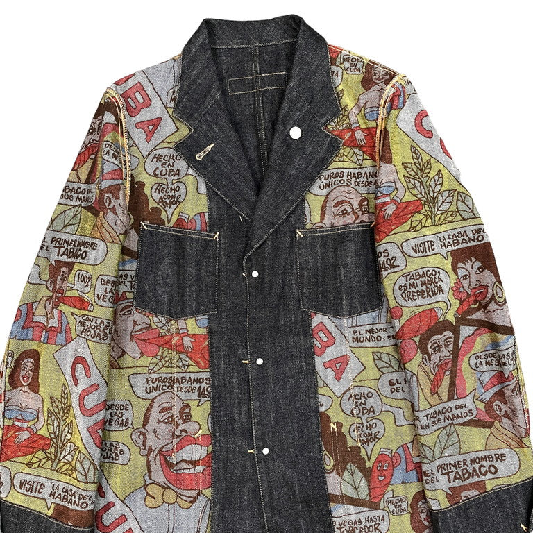 COMME des GARCONS HOMME AD2002 Cuba printed jacket