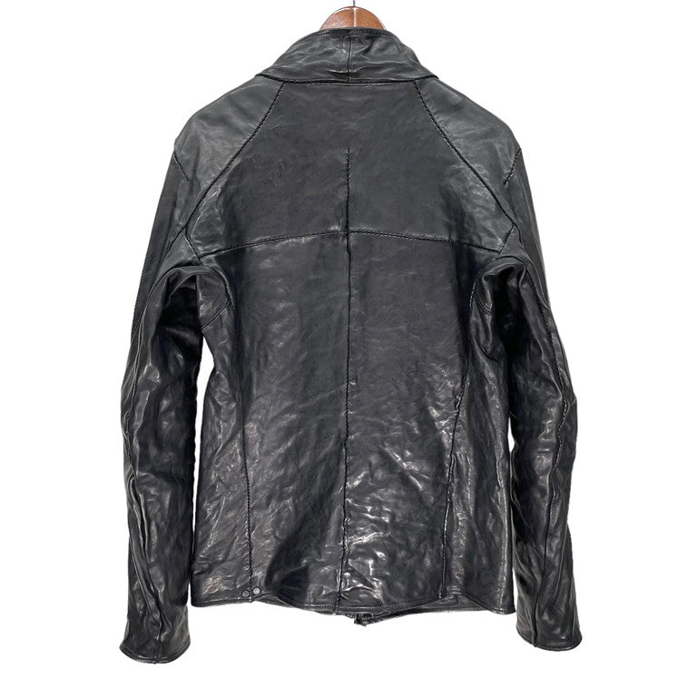 incarnation 22AW HORSE LEATHER HIGH NECK ZIP BLOUSON