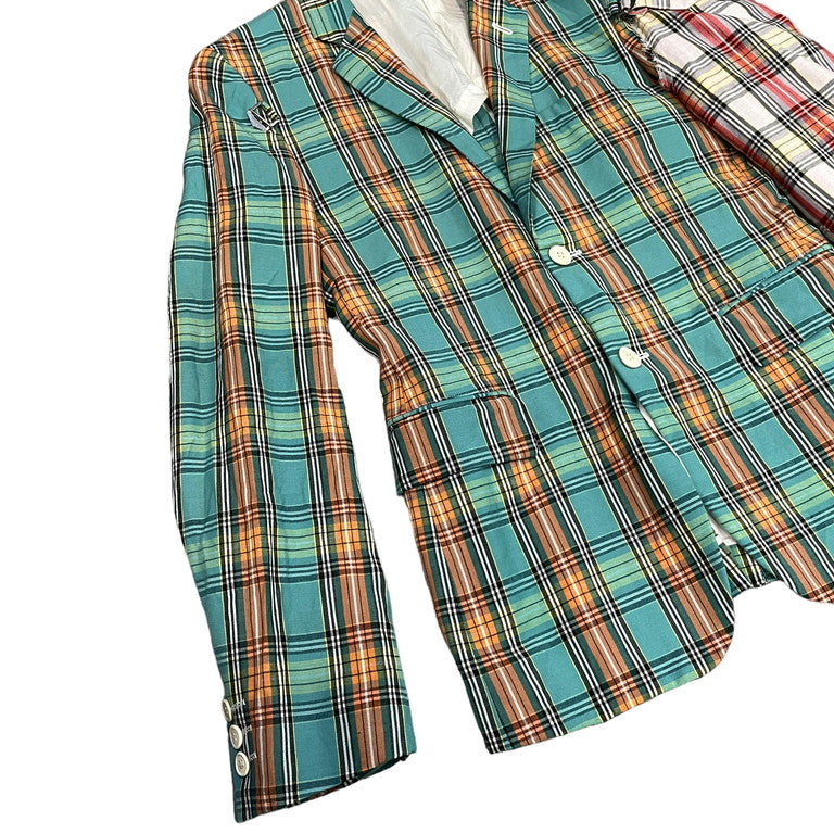 COMME des GARCONS HOMME PLUS 14SS Arm cover plaid jacket