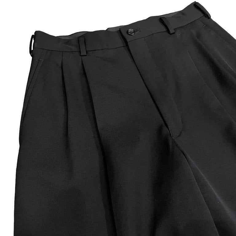 COMME des GARCONS HOMME ウールギャバジン2タックテーパードスラックス パンツ