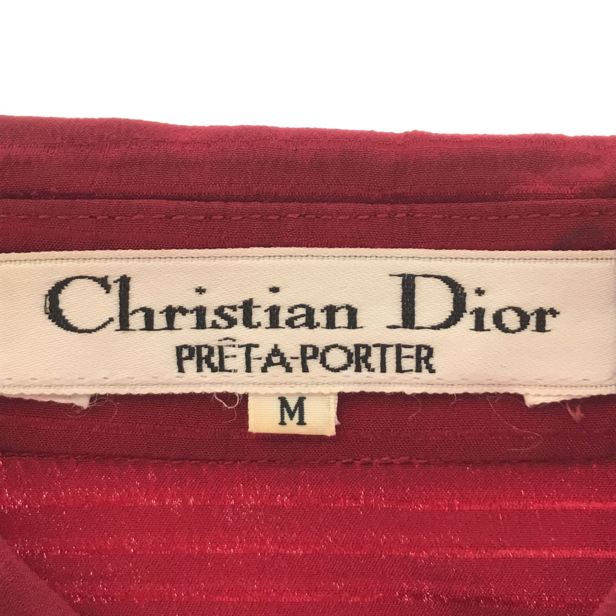 Christian Dior シルク混ピンタックシャツ