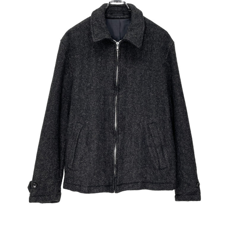 COMME des GARCONS HOMME 03AW Boiled wool zip-up blouson