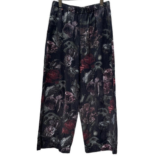 LAD MUSICIAN 20AW FLOWER SKULL WIDE PANTS