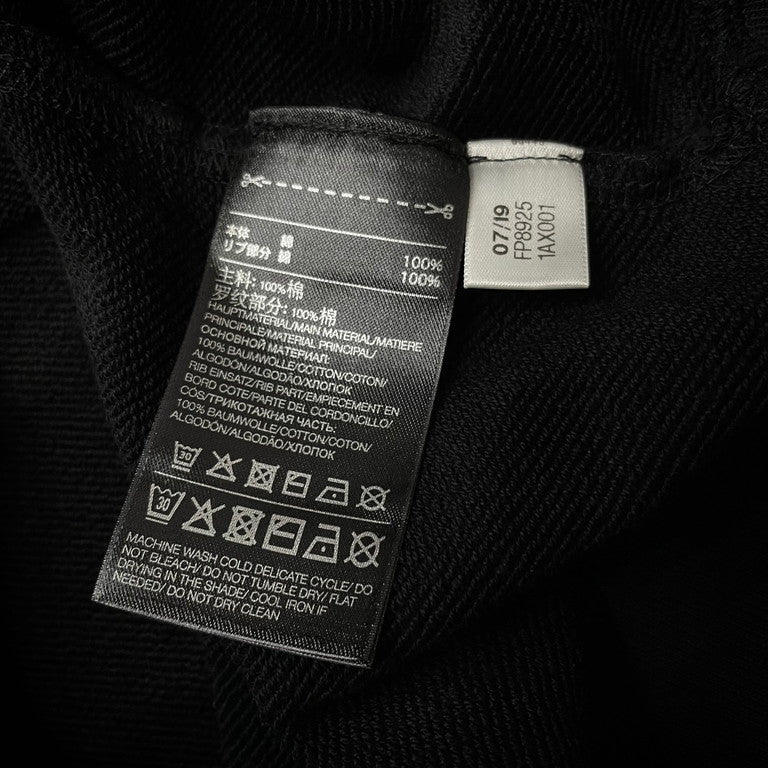 Y-3 19AW ALL BLACKS GRAPHIC HOODIE