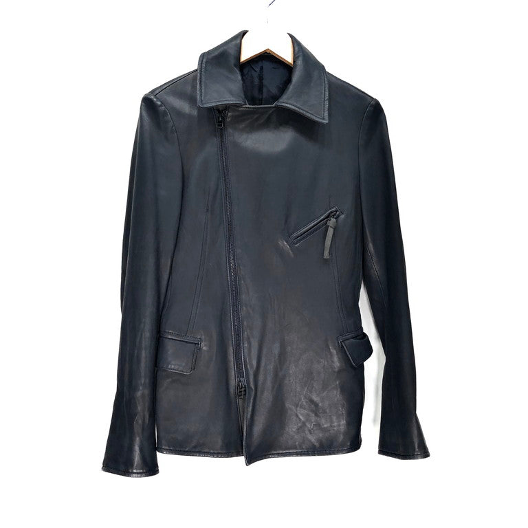 Y's 15AW Lamb leather double riders jacket