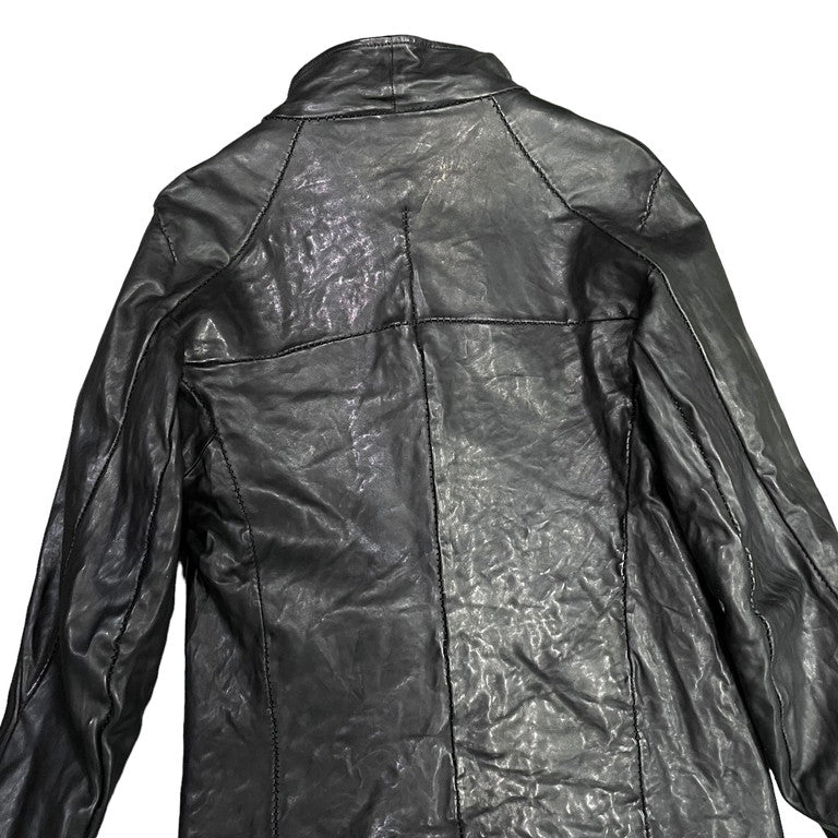 incarnation 22AW HORSE LEATHER HIGH NECK ZIP BLOUSON