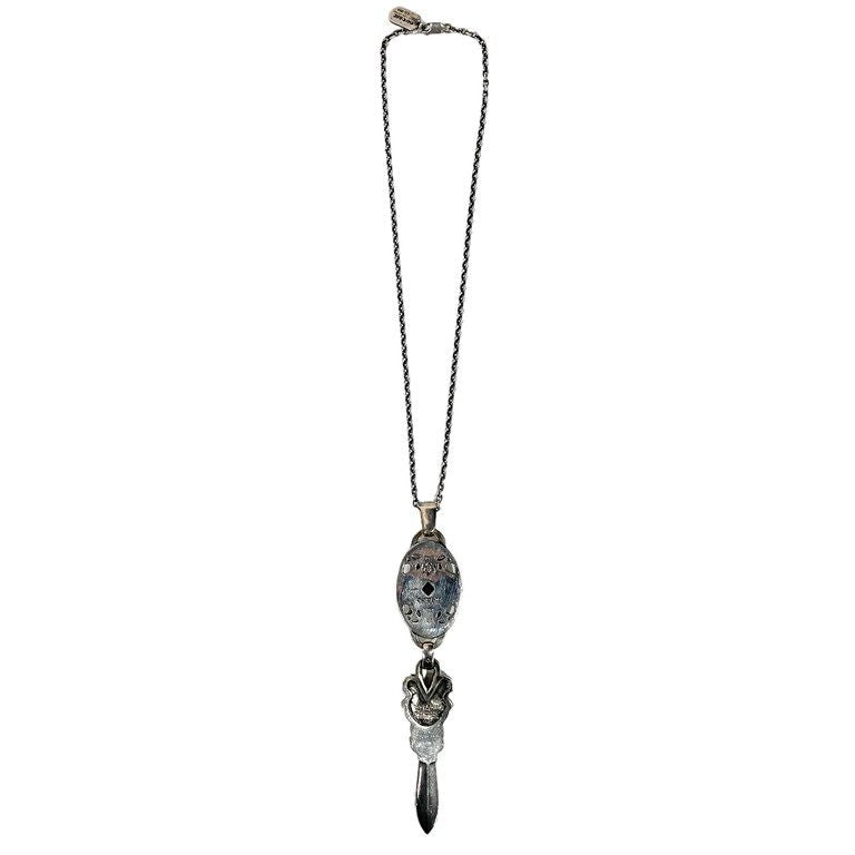 GOTHIC Yohji Yamamoto OVAL SKULL DAGGER PENDANT オーバルスカルダガーネックレス 受注生産限定品 定価約25万円